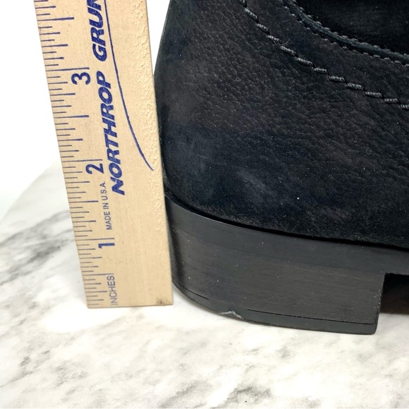 Paul Green Pammela Nubuck Booties 6/8.5 Soft Edgy Classic Minimalist Moto Luxe - Picture 15 of 16